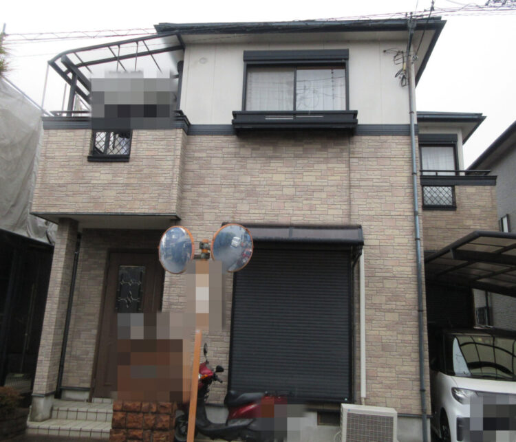 奈良県香芝市N様邸　外壁塗装・屋根塗装・防水工事 施工前の写真