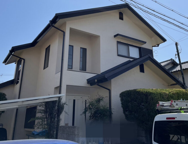 奈良県北葛城郡河合町Y様邸　外壁塗装・屋根カバー工法工事　 施工後の写真