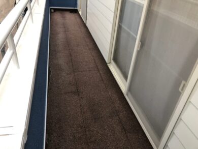 奈良香芝市K様邸　外壁塗装・屋根塗装・防水工事 寒水石クリヤー防水