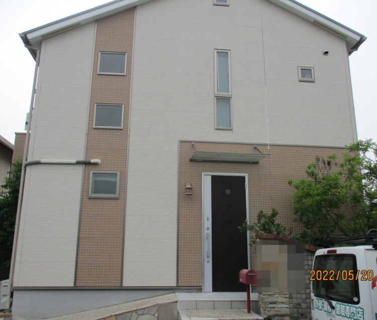奈良北葛城郡上牧町K様邸　外壁塗装・屋根塗装工事 施工前の写真
