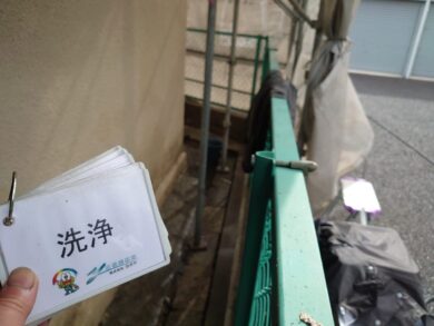奈良御所市N様邸　外壁塗装・屋根塗装・防水工事 洗浄