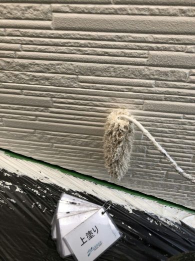 奈良大和高田市N様邸　外壁塗装・屋根塗装 2F外壁塗装上塗り