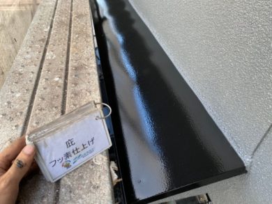奈良大和高田市O様邸　外壁塗装・屋根塗装・防水工事 庇フッ素仕上げ