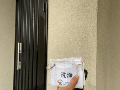 奈良大和高田市O様邸　外壁塗装・屋根塗装・防水工事 外壁高圧洗浄