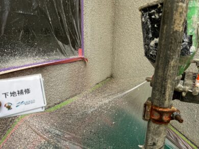 奈良県北葛城郡王寺町E様邸　外壁塗装・屋根塗装工事 下地補修
