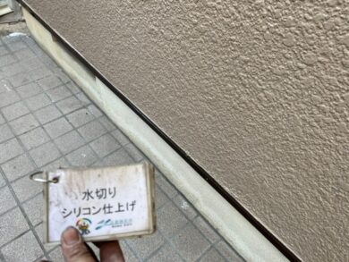奈良県生駒郡三郷町K様邸　外壁塗装・屋根塗装・防水工事 水切りシリコン仕上げ
