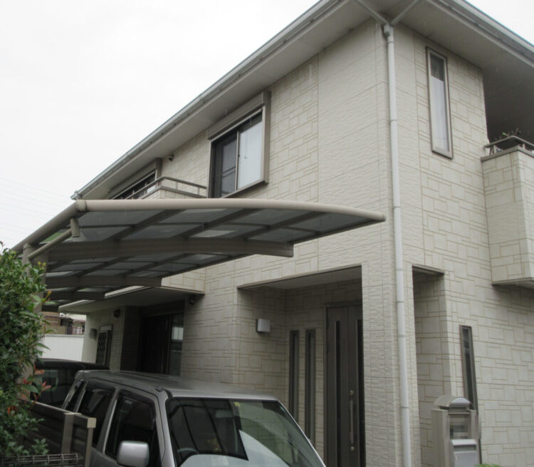 奈良葛城市M様邸　外壁塗装・屋根葺き替え・防水工事 施工前の写真