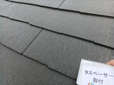 奈良北葛城郡上牧町I様邸　外壁塗装・屋根塗装・防水工事 タスペーサー取り付け