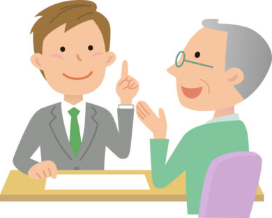 奈良の香芝の株式会社ヨネヤの外壁塗装と屋根塗装の相談にのる人、話す人