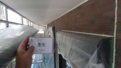 奈良県香芝市O様邸　外壁塗装・屋根塗装・防水工事　 養生