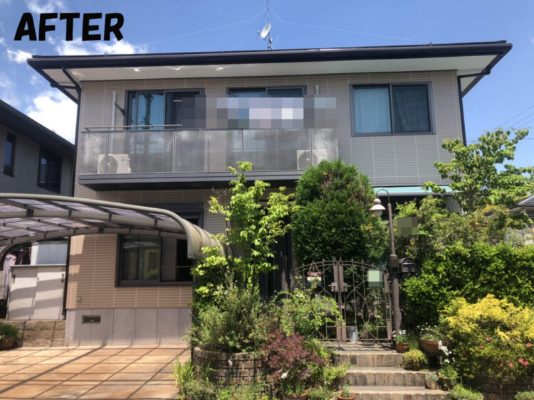 奈良北葛城郡上牧町S様邸　外壁塗装工事 施工後の写真