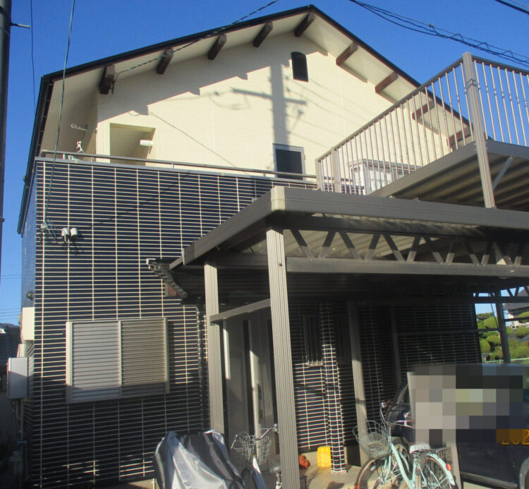 奈良県香芝市K様邸　外壁塗装・屋根塗装・防水工事 施工後の写真