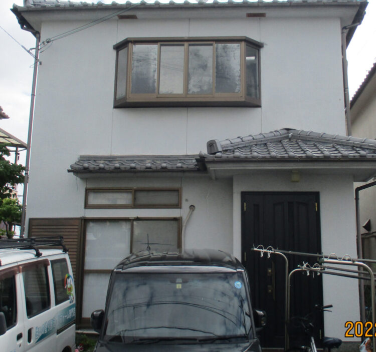 奈良北葛城郡上牧町T様邸　外壁塗装工事 施工前の写真