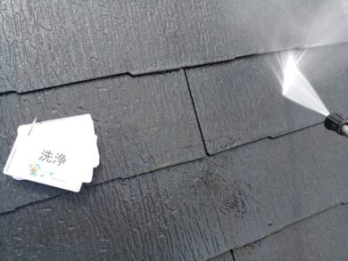 奈良北葛城郡上牧町I様邸　外壁塗装・屋根塗装・防水工事 洗浄