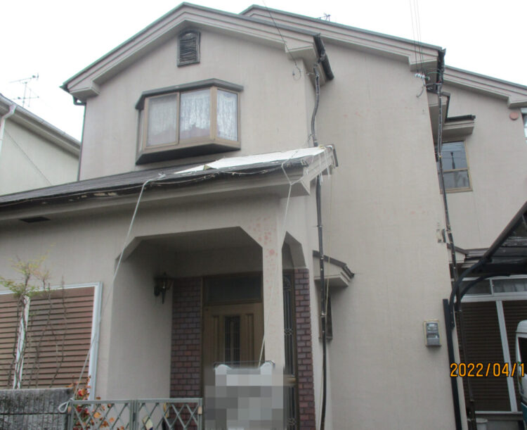 奈良県御所市Ｓ様邸　外壁塗装・屋根塗装工事 施工前の写真