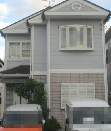 奈良県北葛城郡広陵町O様邸　外壁塗装・屋根塗装・防水工事 施工前の写真