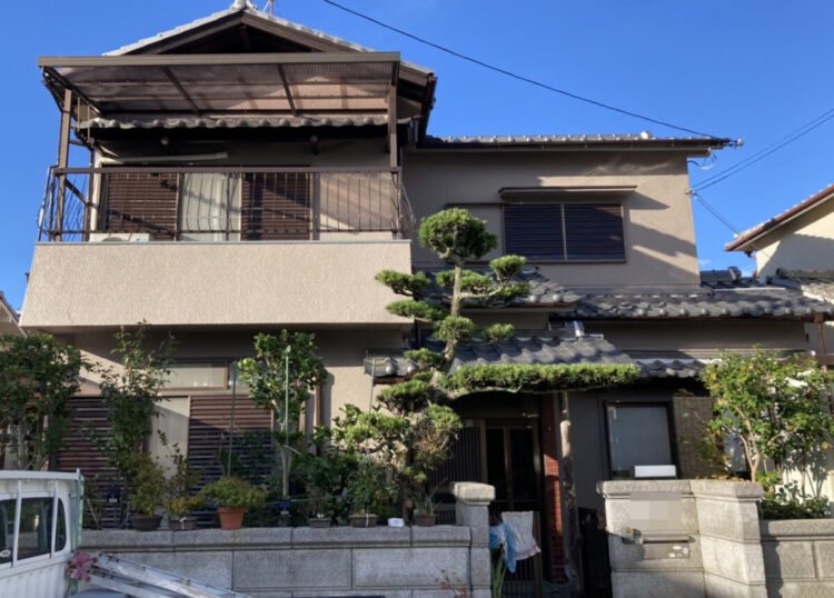 奈良御所市N様　外壁塗装・防水工事 施工後の写真