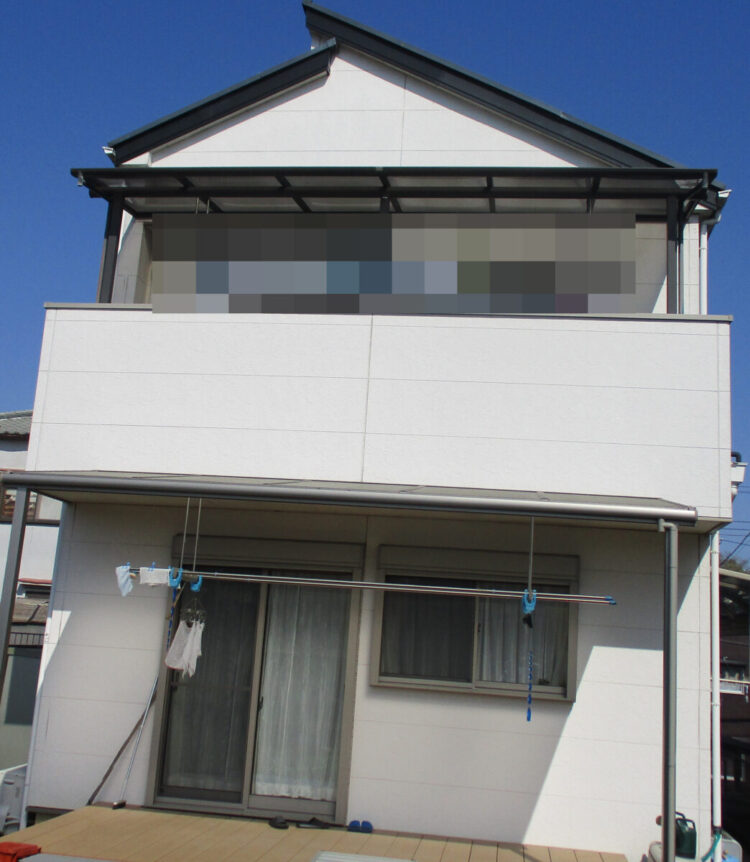 奈良県奈良市Y様邸　外壁塗装・屋根塗装・防水工事 施工前の写真
