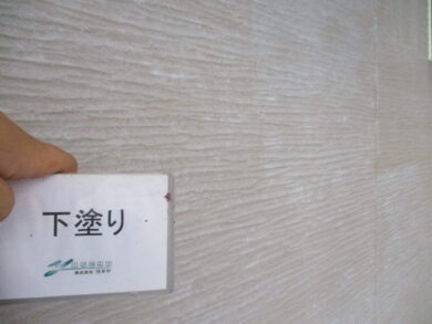 奈良葛城市N様　外壁塗装・屋根塗装・防水工事 外壁塗装下塗り