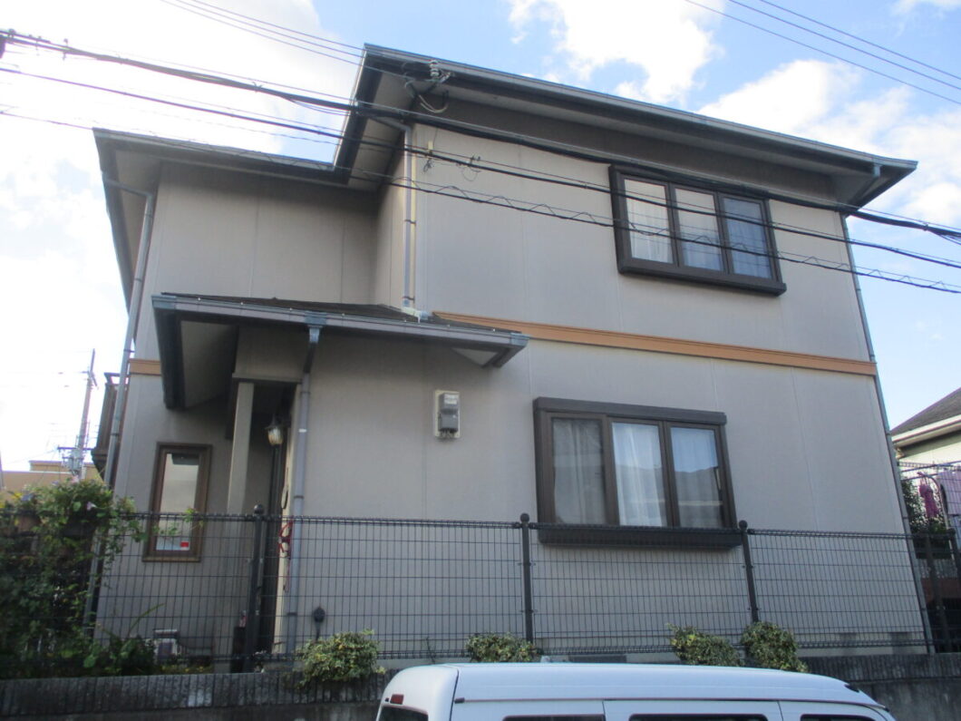 奈良県香芝市西真美S様邸　外壁塗装・屋根塗装工事 施工前の写真