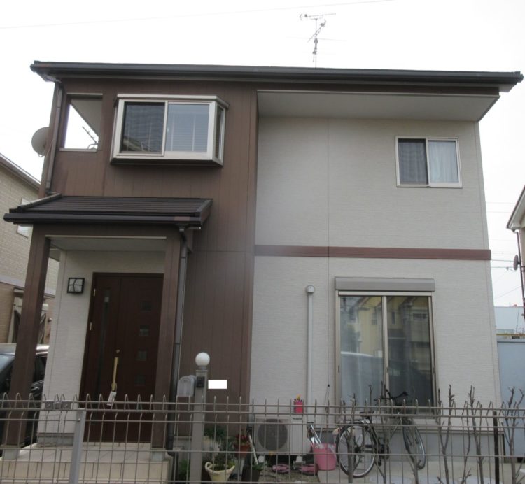 奈良奈良市M様邸　外壁塗装・屋根塗装・防水工事 施工前の写真