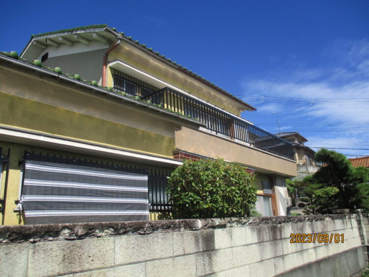 奈良県生駒郡三郷町S様邸　外壁塗装工事 施工前の写真