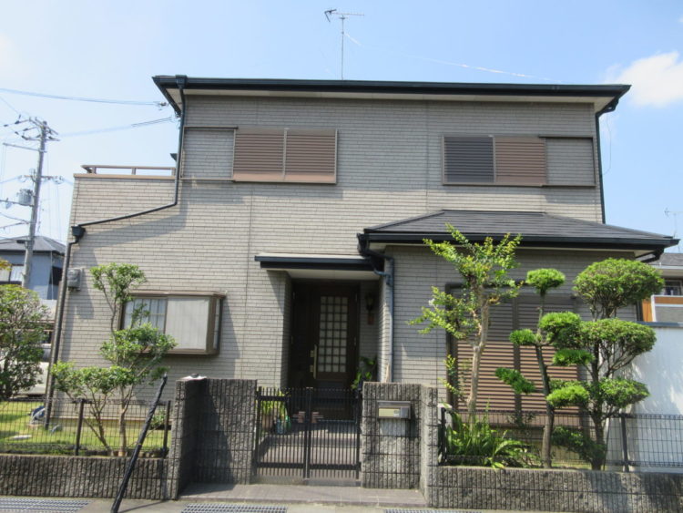 奈良香芝市I様　外壁塗装工事 施工前の写真