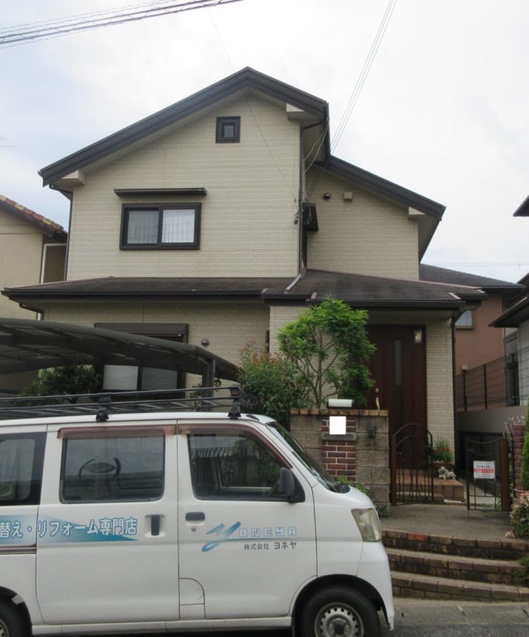 奈良香芝市N様　外壁塗装・屋根塗装・防水工事 施工前の写真