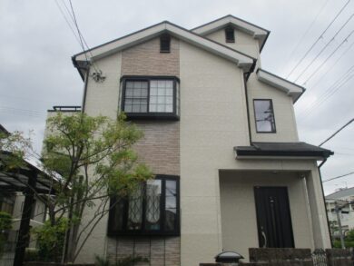 奈良県奈良市K様邸　外壁塗装・屋根塗装・防水工事 施工前の写真