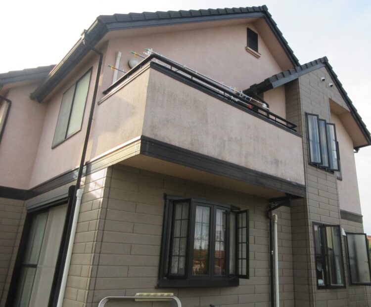 奈良北葛城郡広陵町I様　外壁塗装・屋根塗装・防水工事 施工前の写真