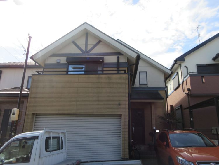 奈良香芝市O様邸　外壁塗装・屋根塗装・防水工事 施工前の写真
