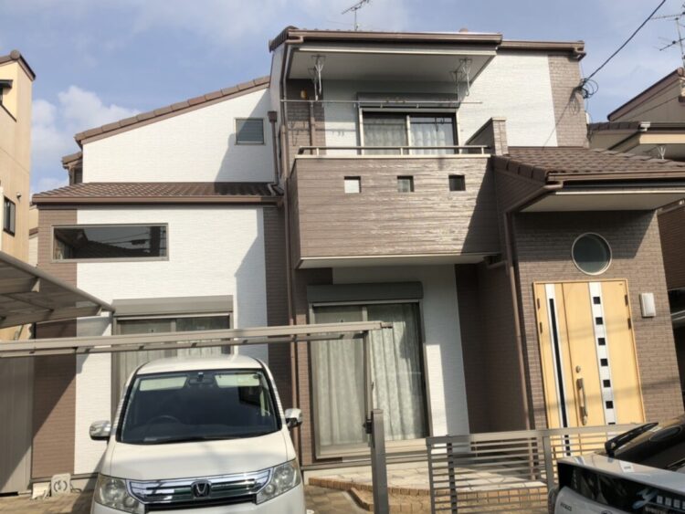 奈良北葛城郡河合町T様　外壁塗装・防水工事 施工後の写真