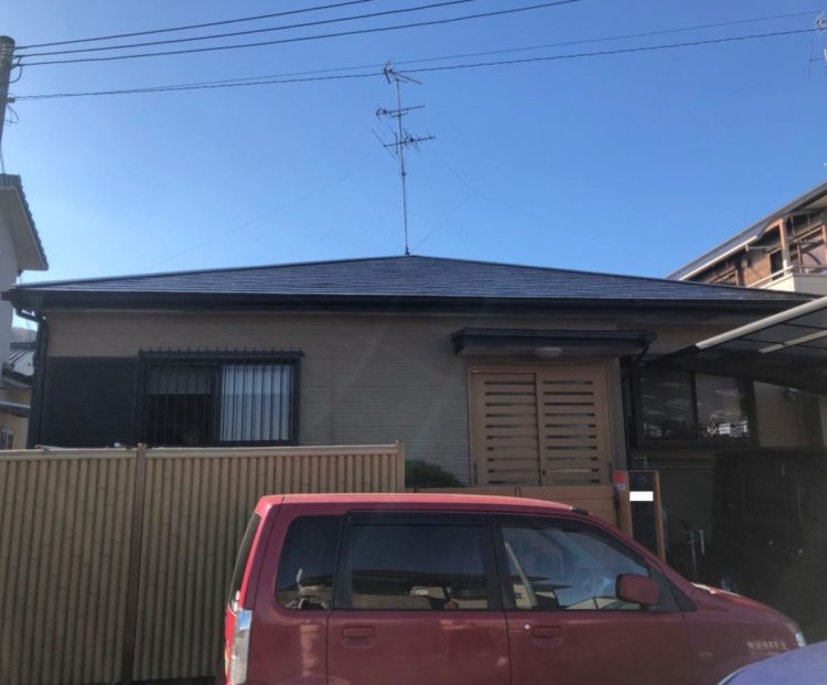 奈良香芝市I様邸　屋根塗装工事 施工後の写真