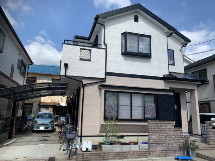 奈良県香芝市O様邸　外壁塗装・屋根塗装・防水工事　 施工後の写真