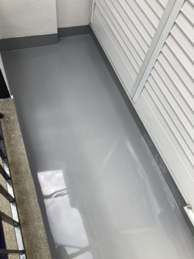 奈良御所市H様邸　外壁塗装・屋根塗装・ベランダ防水工事 ベランダ防水工事
