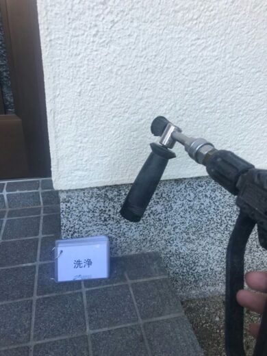 奈良北葛城郡上牧町F様邸　外壁塗装工事 高圧洗浄