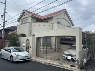 奈良北葛城郡広陵町U様邸　外壁塗装・ベランダ防水・外塀塗装工事