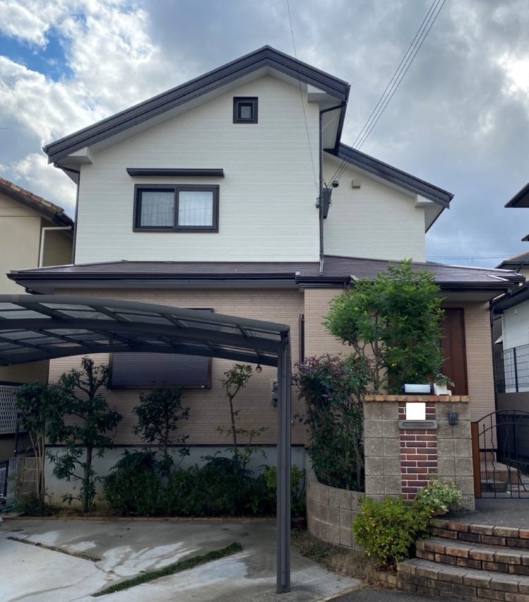 奈良香芝市N様　外壁塗装・屋根塗装・防水工事 施工後の写真