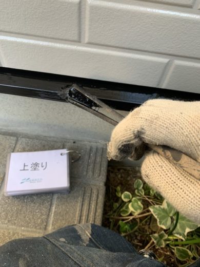 奈良県北葛城郡河合町Ｓ様邸　外壁塗装・屋根塗装・防水工事 付帯部の仕上げ