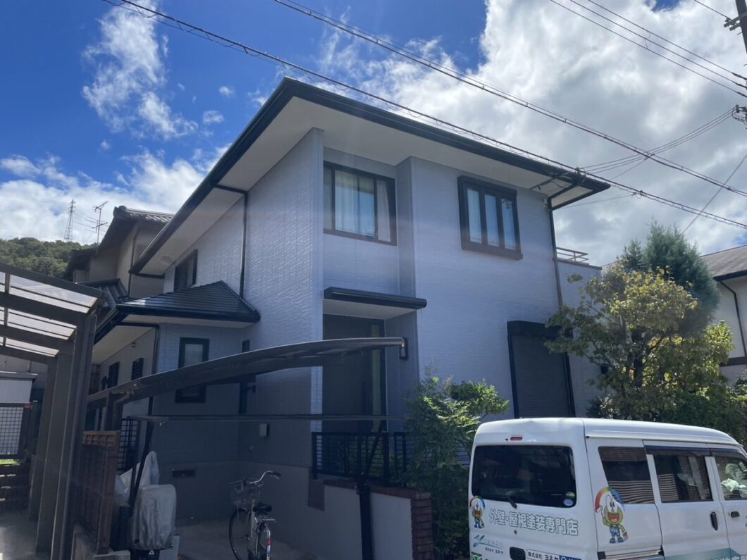 奈良県生駒市K様邸　外壁塗装・屋根塗装工事 施工後の写真
