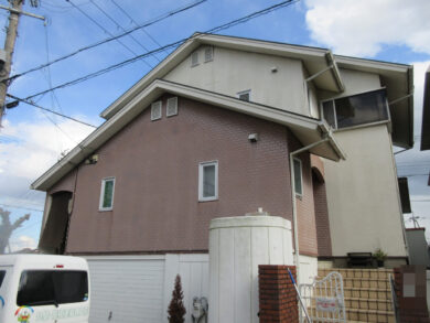 奈良県北葛城郡上牧町M様邸　外壁塗装工事 施工前の写真
