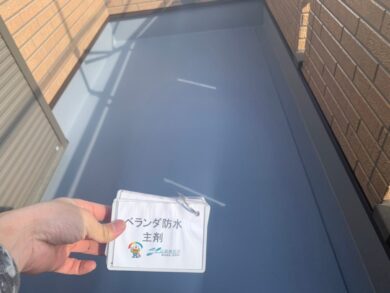 奈良葛城市M様　外壁塗装・屋根塗装・防水工事 ベランダ防水