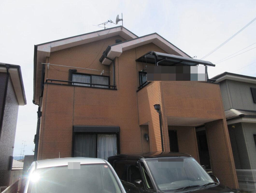 奈良県奈良市Y様邸　外壁塗装・屋根塗装・防水工事 施工前の写真