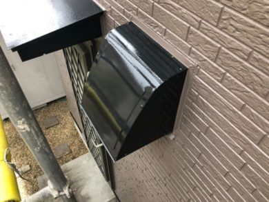 奈良県北葛城郡上牧町H様邸　外壁塗装・屋根塗装・防水工事　 換気フードフッ素仕上げ