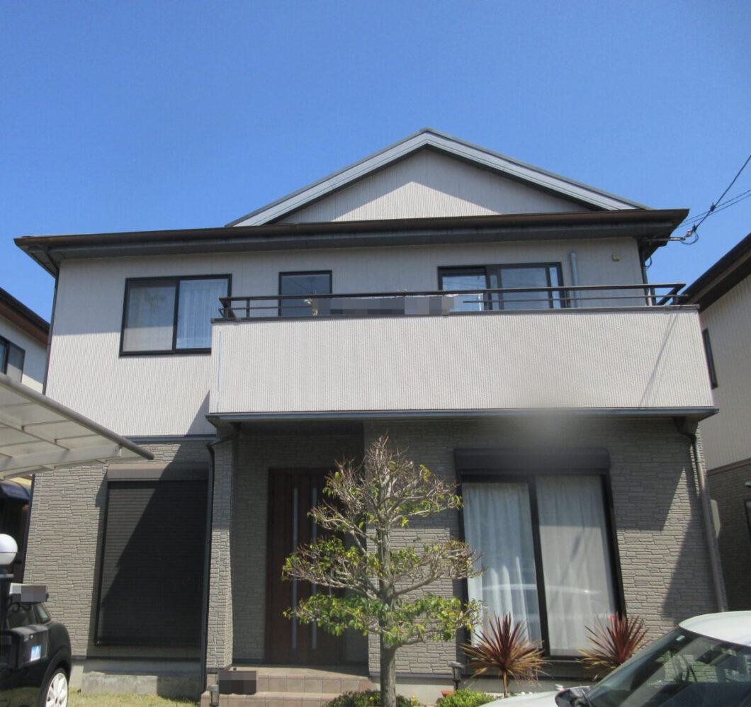 奈良県奈良市Ｋ様邸　外壁塗装・屋根塗装・防水工事 施工前の写真