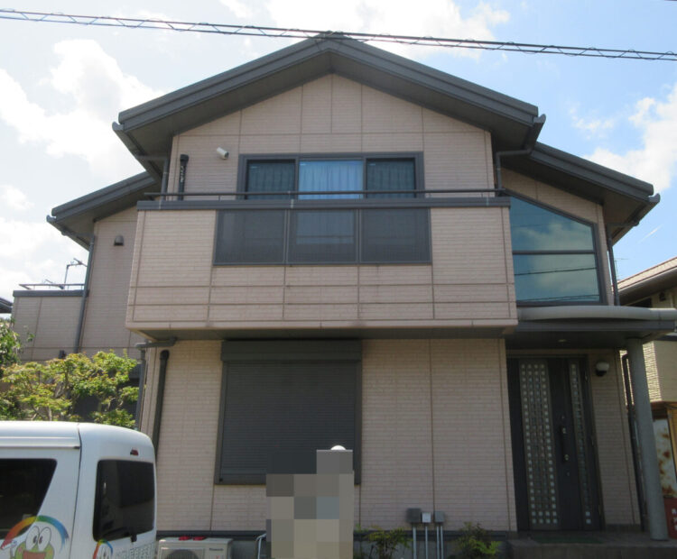 奈良県北葛城郡広陵町A様邸　外壁塗装・屋根塗装工事 施工前の写真