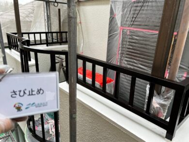 奈良県北葛城郡王寺町E様邸　外壁塗装・屋根塗装工事 錆止め
