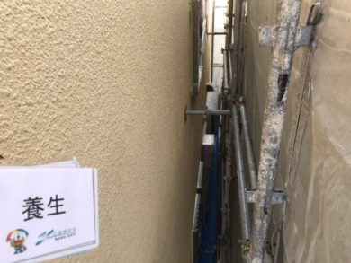 奈良北葛城郡上牧町S様　外壁塗装・屋根塗装・防水工事 養生