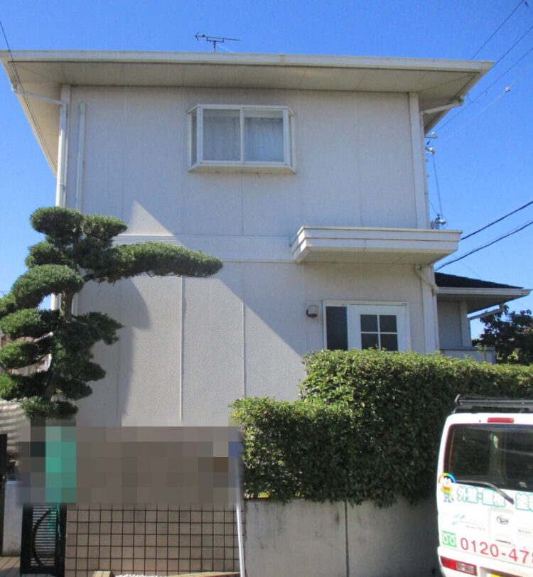 奈良県北葛城郡広陵町R様邸　外壁塗装・屋根塗装工事 施工前の写真