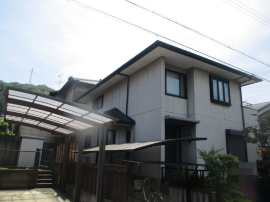 奈良県生駒市K様邸　外壁塗装・屋根塗装工事 施工前の写真